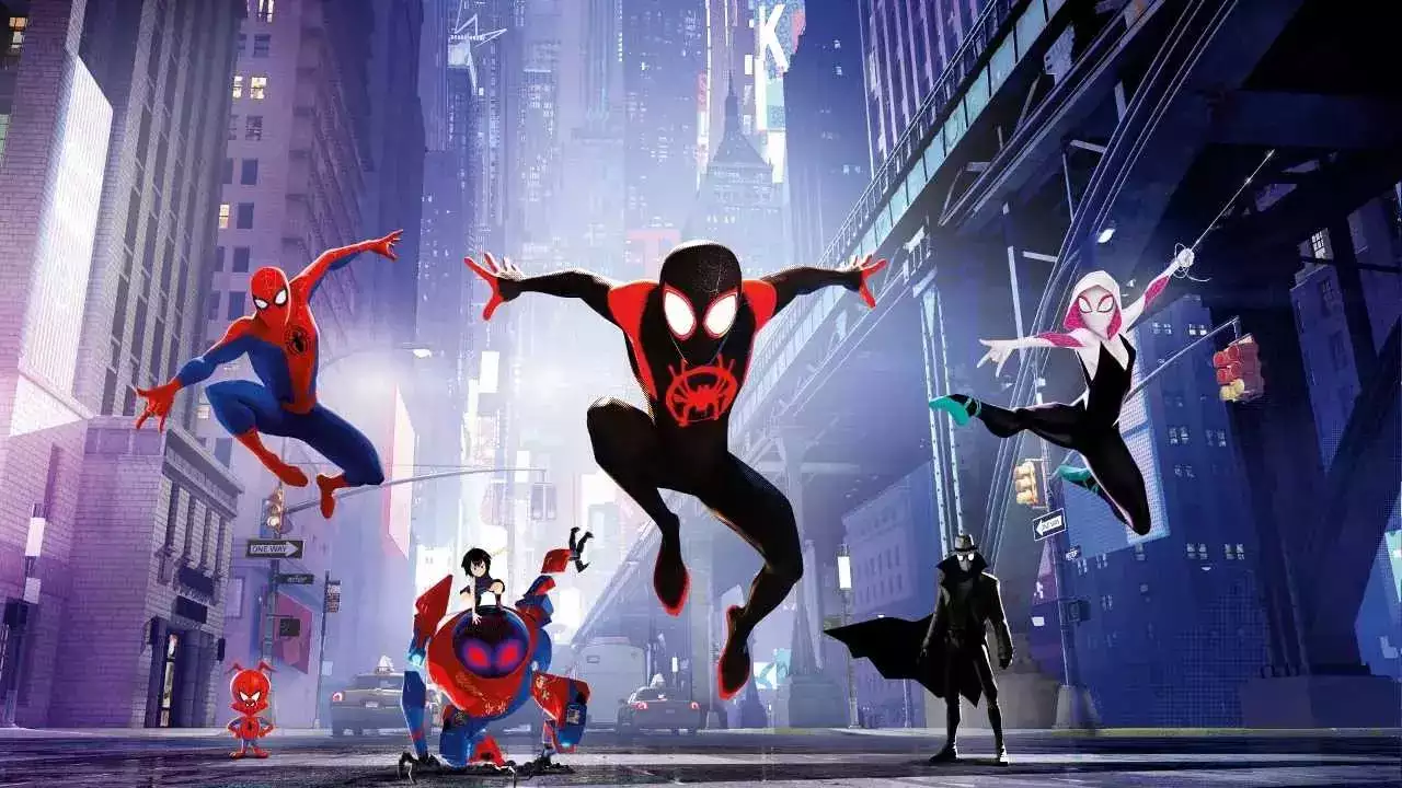 Photo of all spidermans in the Movie