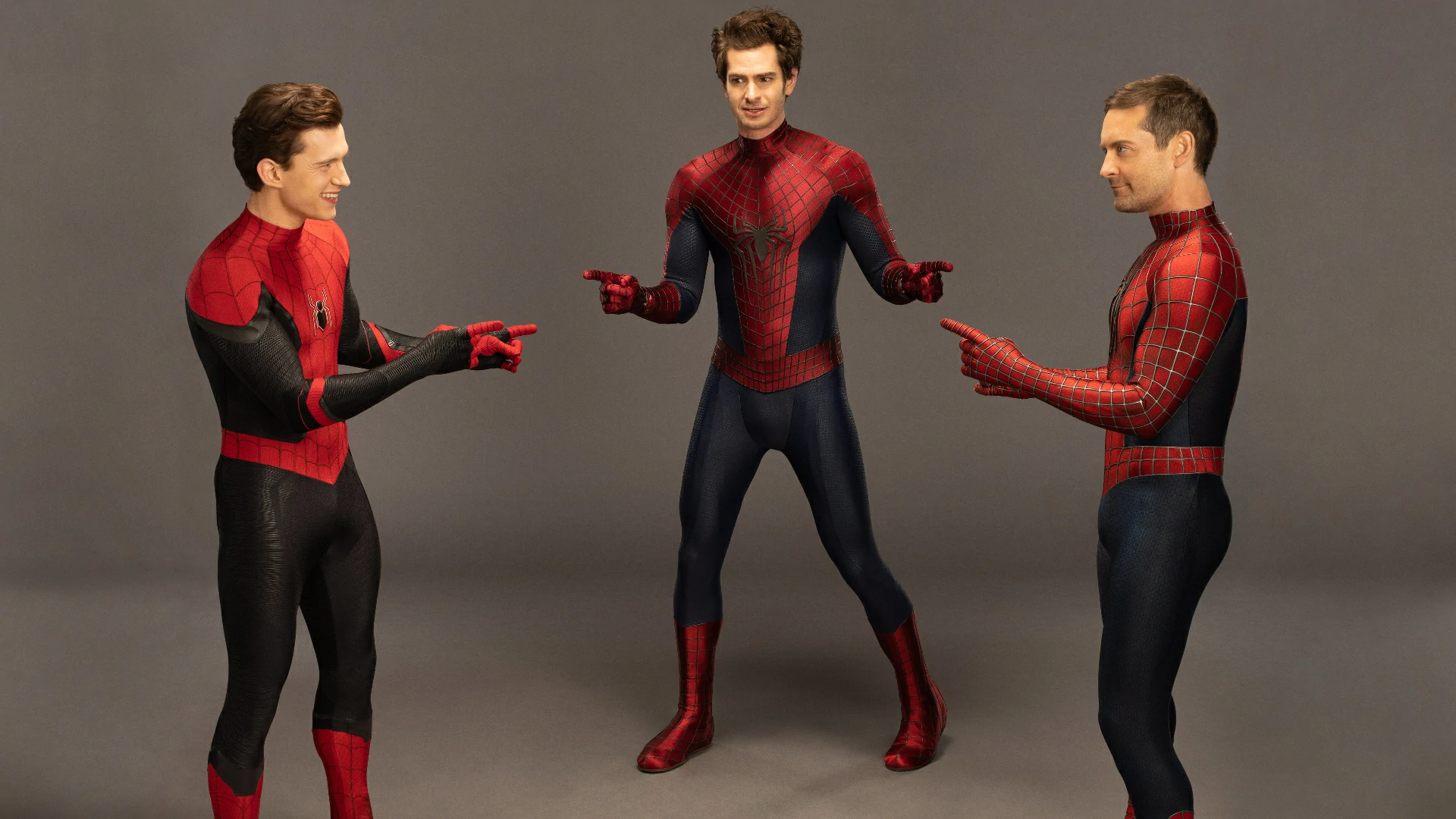 Actors Recreating the Iconic Spiderman-Pointing-Fingers