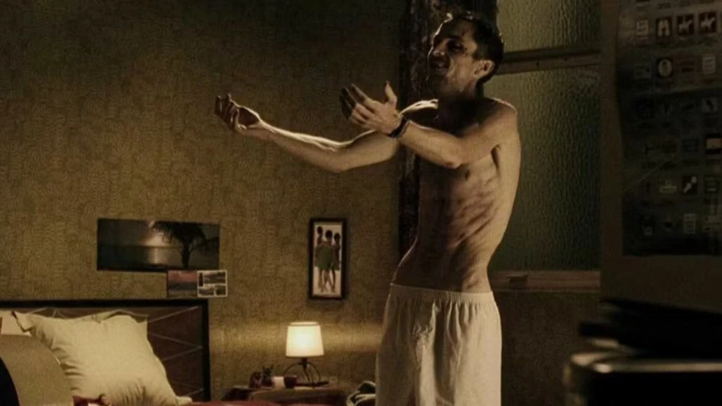 Christian bale in The Machinist (2004)